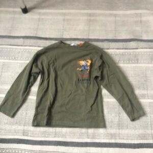 Zara Olive Kids Long Sleeve Tee